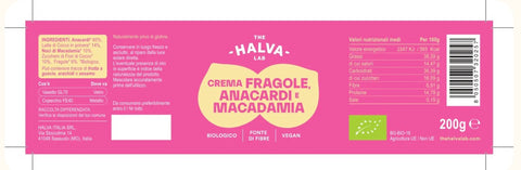 Crema di fragola Macadamia e Anacardi